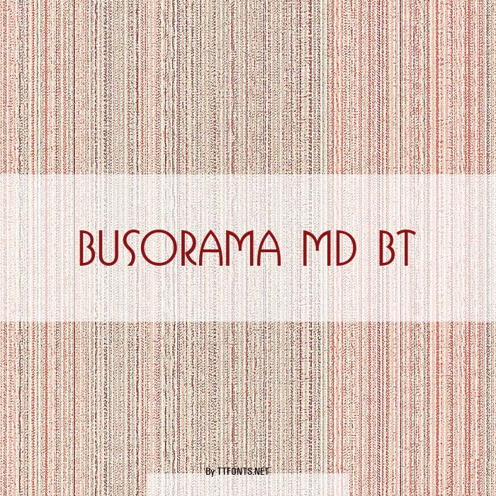 Busorama Md BT example
